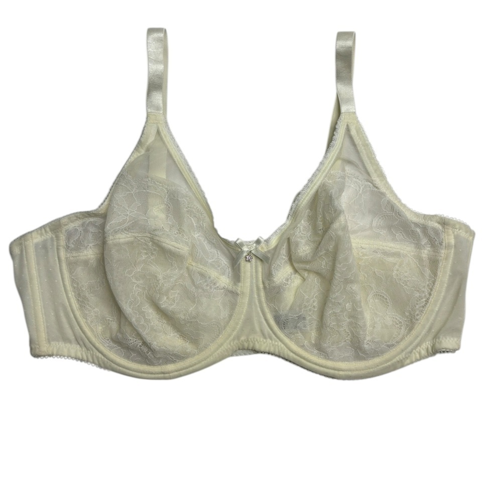 Wacoal Retro Chic Full Figure Underwire Bra 855186 Size 42D Lace Minimalist